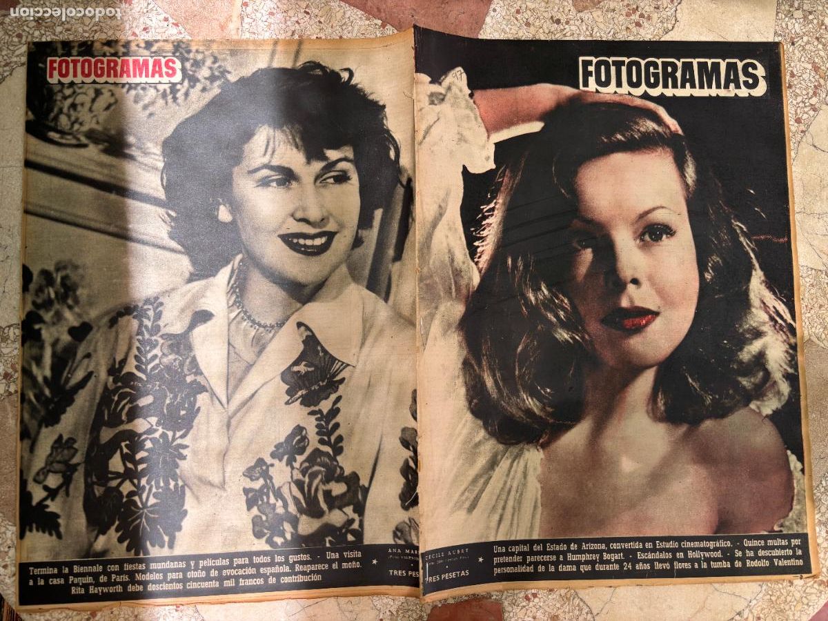 Cine: FOTOGRAMAS N&ordm; 97. CECILE AUBRY EN PORTADA. RODOLFO VALENTINO. HUMPHREY BOGART.