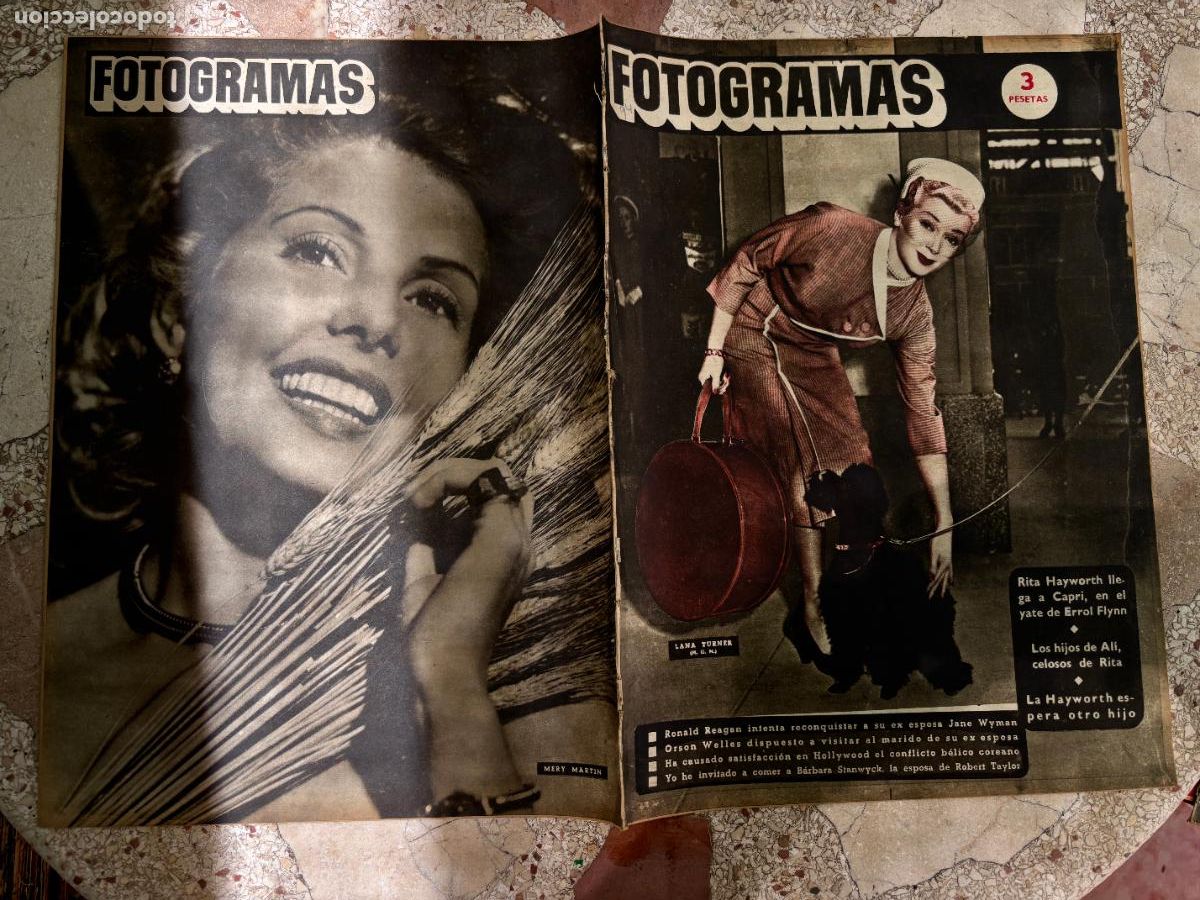Cine: FOTOGRAMAS N&ordm; 94. LANA TURNER EN PORTADA. RONALD REAGAN. ORSON WELLES. BARBARA STANWYCK.