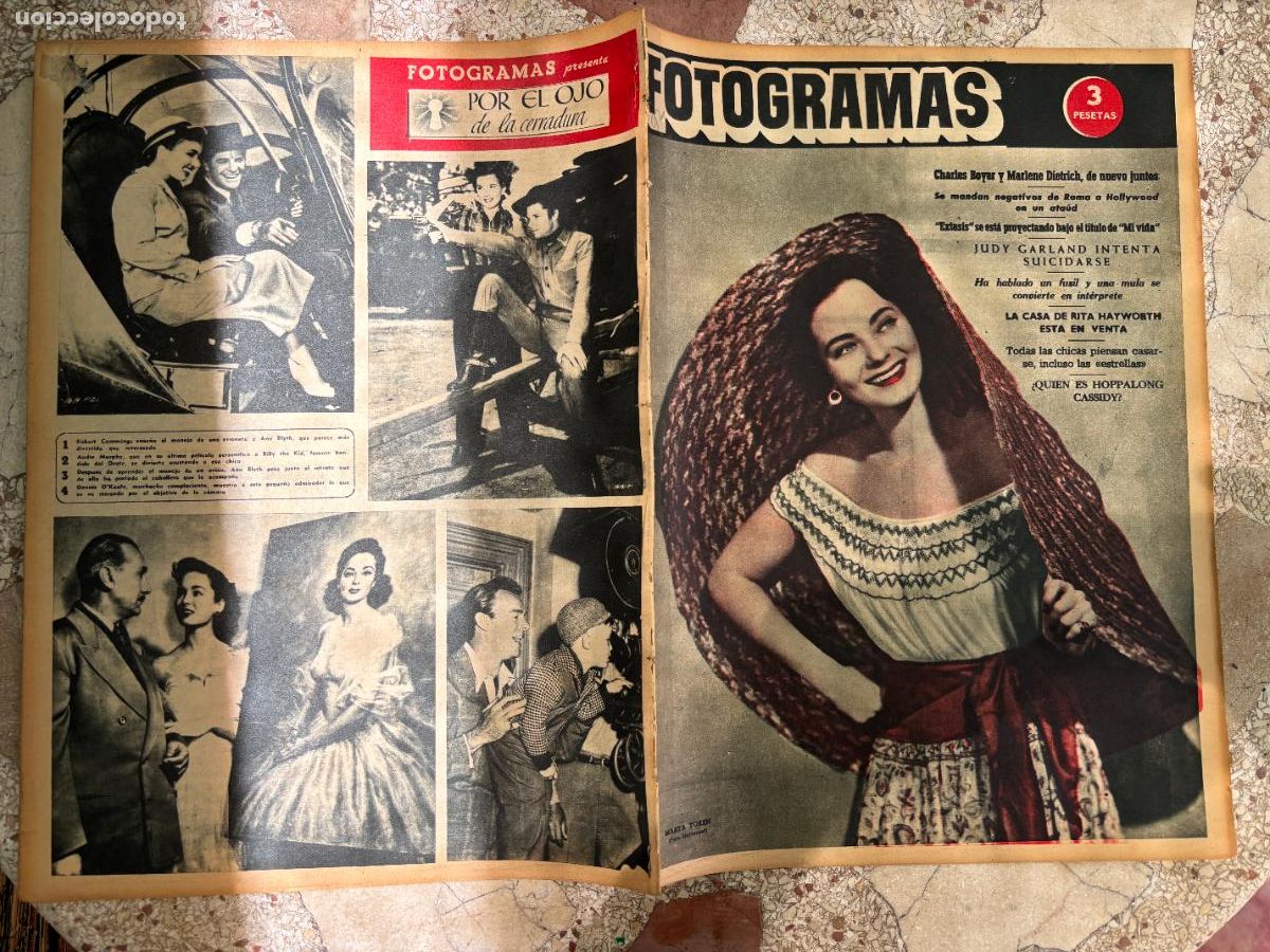 Cine: FOTOGRAMAS N&ordm; 92. MARTA TOREN EN PORTADA. CHARLES BOYER. MARLENE DIETRICH. JUDY GARLAND.