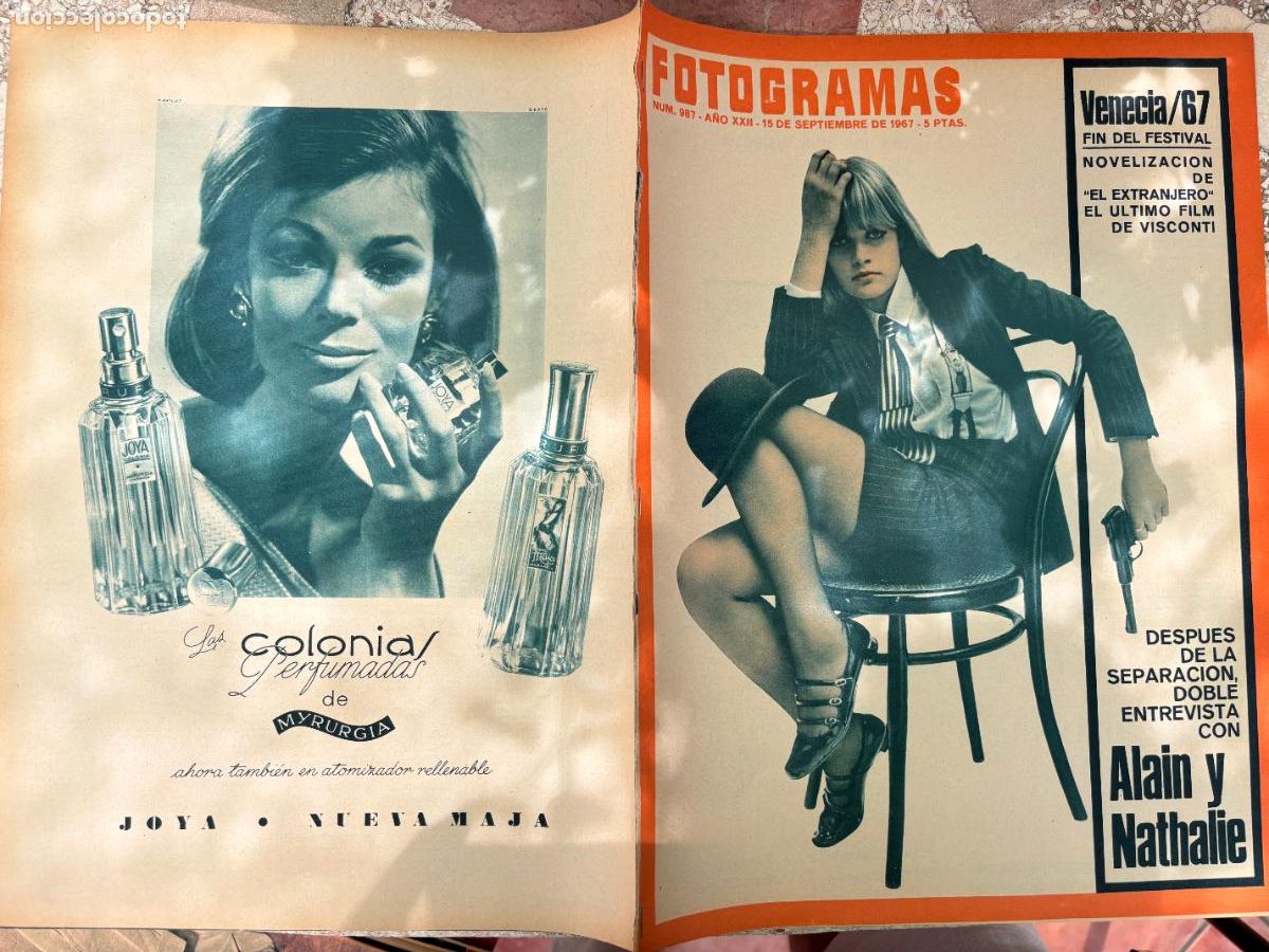 Cine: FOTOGRAMAS N&ordm; 987 a&ntilde;o 1967. ENTREVISTA CON ALAIN Y NATHALIE. IRMA WALLIG EN PORTADA.