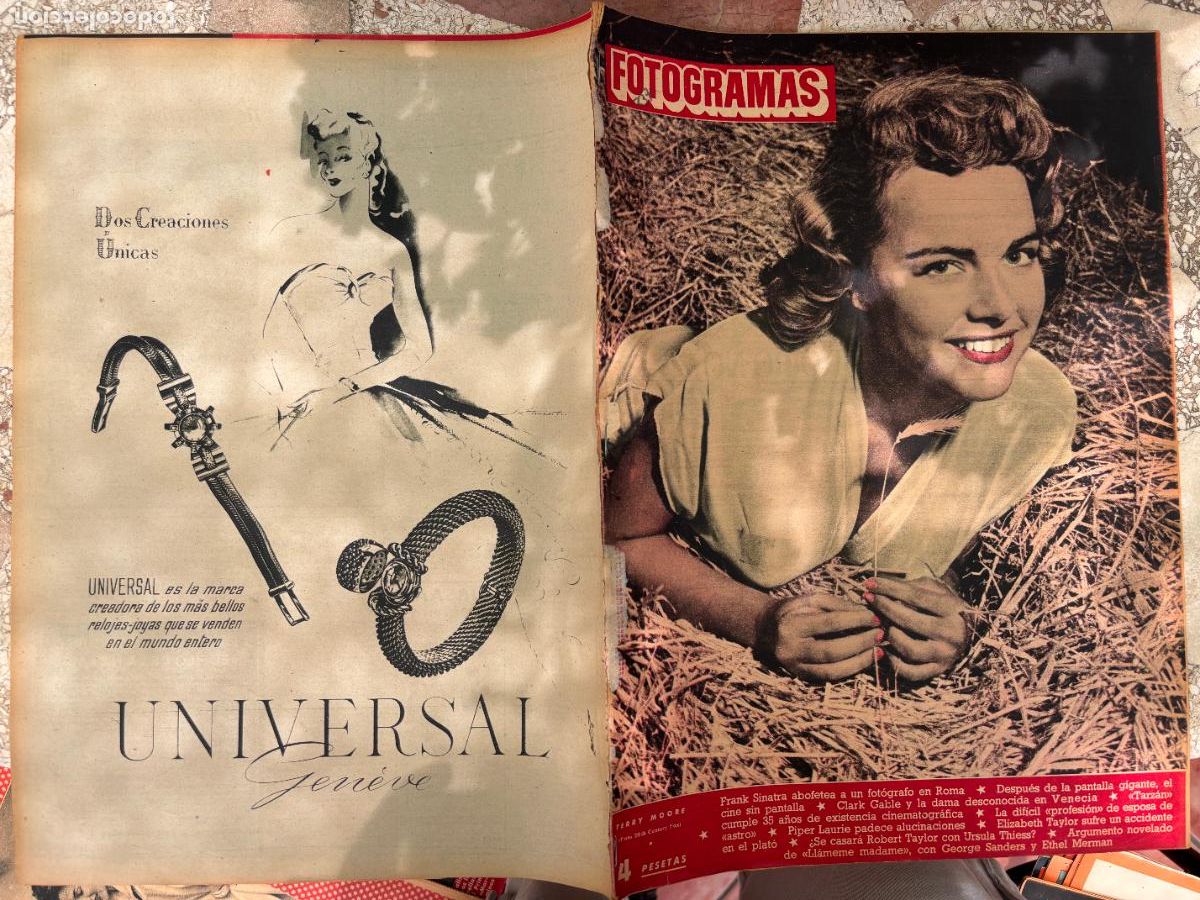 Cine: FOTOGRAMAS N&ordm; 237. TERRY MOORE EN PORTADA. FRANK SINATRA. CLARK GABLE. ROBERT TAYLOR.