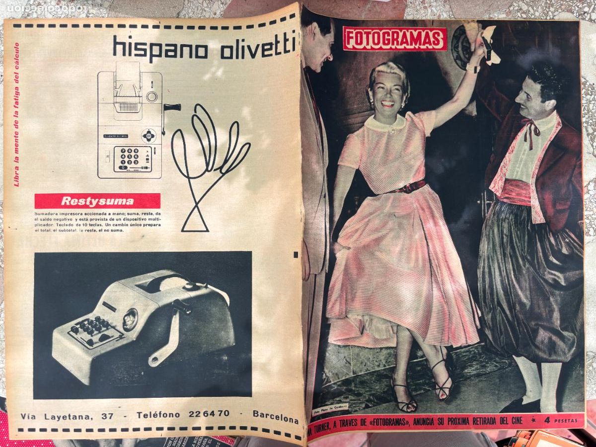 Cin&eacute;ma: FOTOGRAMAS N&ordm; 231. LANA TURNER. OLIVIA DE HAVILLAND. RANDOLPH CORSET. ERROL FLYNN.