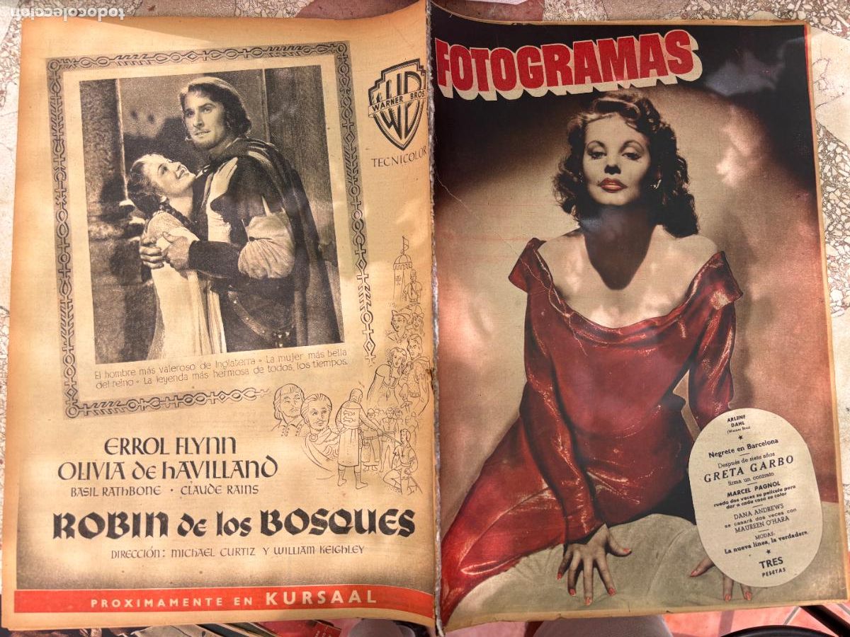 Cin&eacute;ma: FOTOGRAMAS N&ordm; 45. ARLENE DAHL EN PORTADA. GRETA GARBO. MARCEL PAGNOL. DANA ANDREWS.