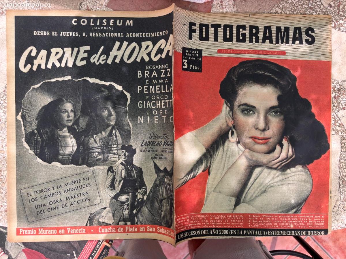 Cin&eacute;ma: FOTOGRAMAS N&ordm; 254 A&Ntilde;O 1953. JUNE HAVER. VITTORIO GASSMANN. ESTHER WILLIAMS. GINGER ROGERS.