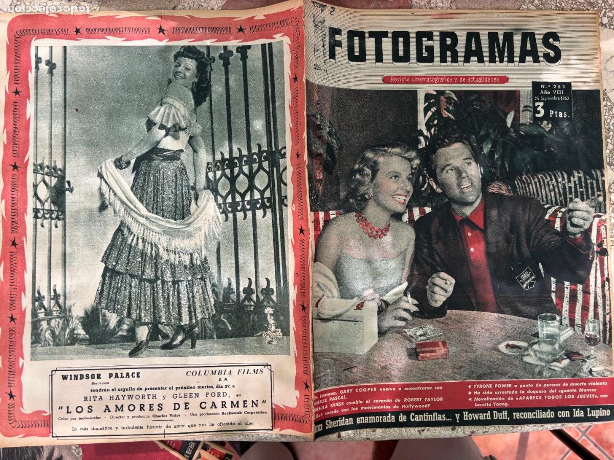 Cin&eacute;ma: FOTOGRAMAS N&ordm; 252 A&Ntilde;O 1953. GARY COOPER. URSULA THIESS. ROBERT TAYLOR. ANN SHERIDAN. HOWARD DUFF.