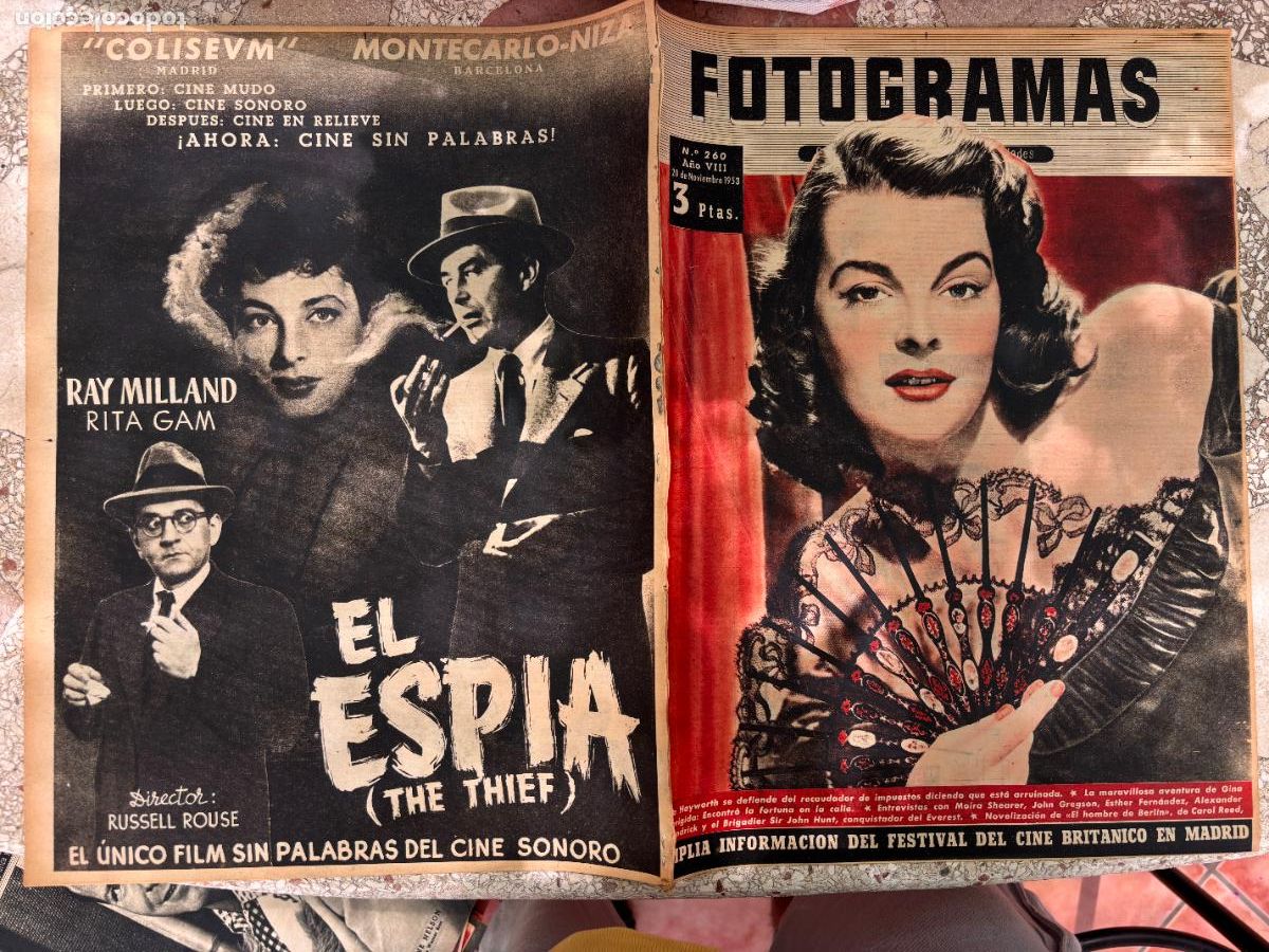 Cine: FOTOGRAMAS N&ordm; 260 A&Ntilde;O 1953. RITA HAYWORTH. MOIRA SHEARER. JOHN GREGSON. ALEXANDER MC KENDRICK.