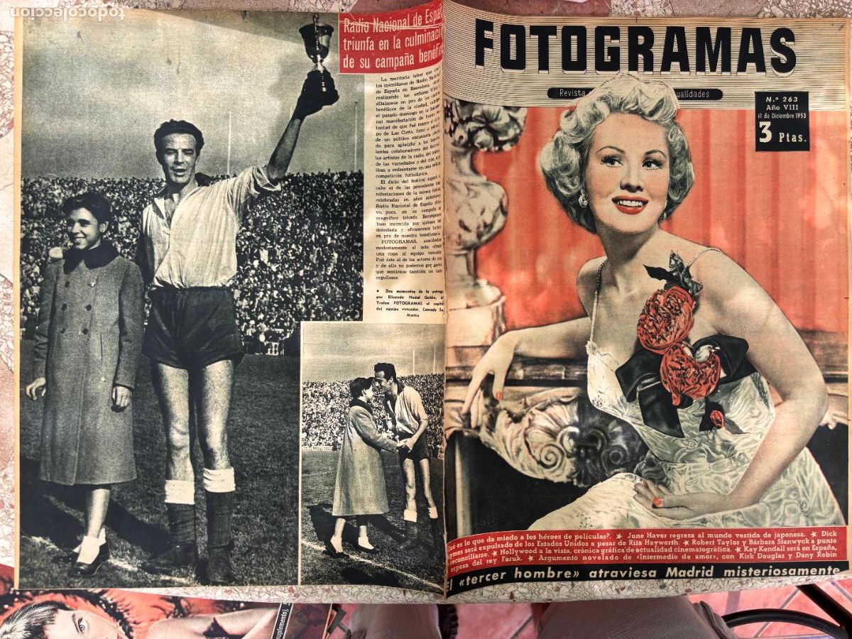 Cine: FOTOGRAMAS N&ordm; 263 A&Ntilde;O 1953. JUNE HAVER. DICK HAYMES. RITA HAYWORTH. ROBERT TAYLOR. KAY KENDALL.