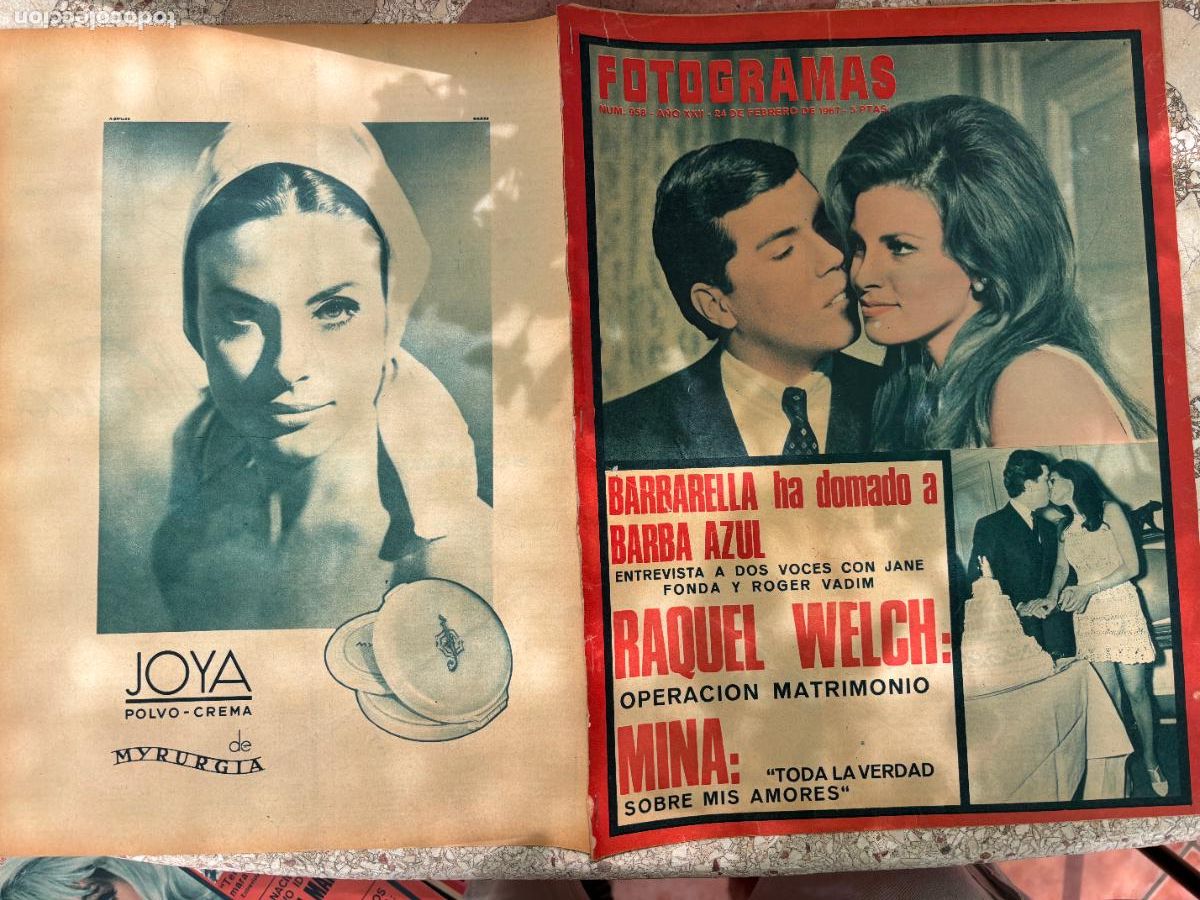 Cine: FOTOGRAMAS N&ordm; 958 A&Ntilde;O 1967. RAQUEL WELCH EN PORTADA. DANNY KAYE. CLAUDE LELOUCH.