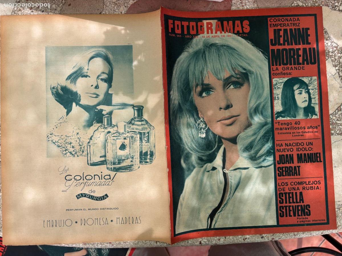 Cine: FOTOGRAMAS N&ordm; 965 A&Ntilde;O 1967. STELLA STEVENS EN PORTADA. JEANNE MOREAU. JOAN MANUEL SERRAT.