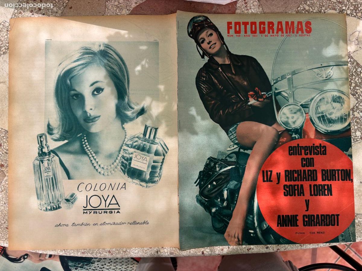 Cine: FOTOGRAMAS N&ordm; 968 A&Ntilde;O 1967. EVA RENZI EN PORTADA. ENTREVISTA CON LIZ Y RICHARD BURTON Y SOFIA LOREN