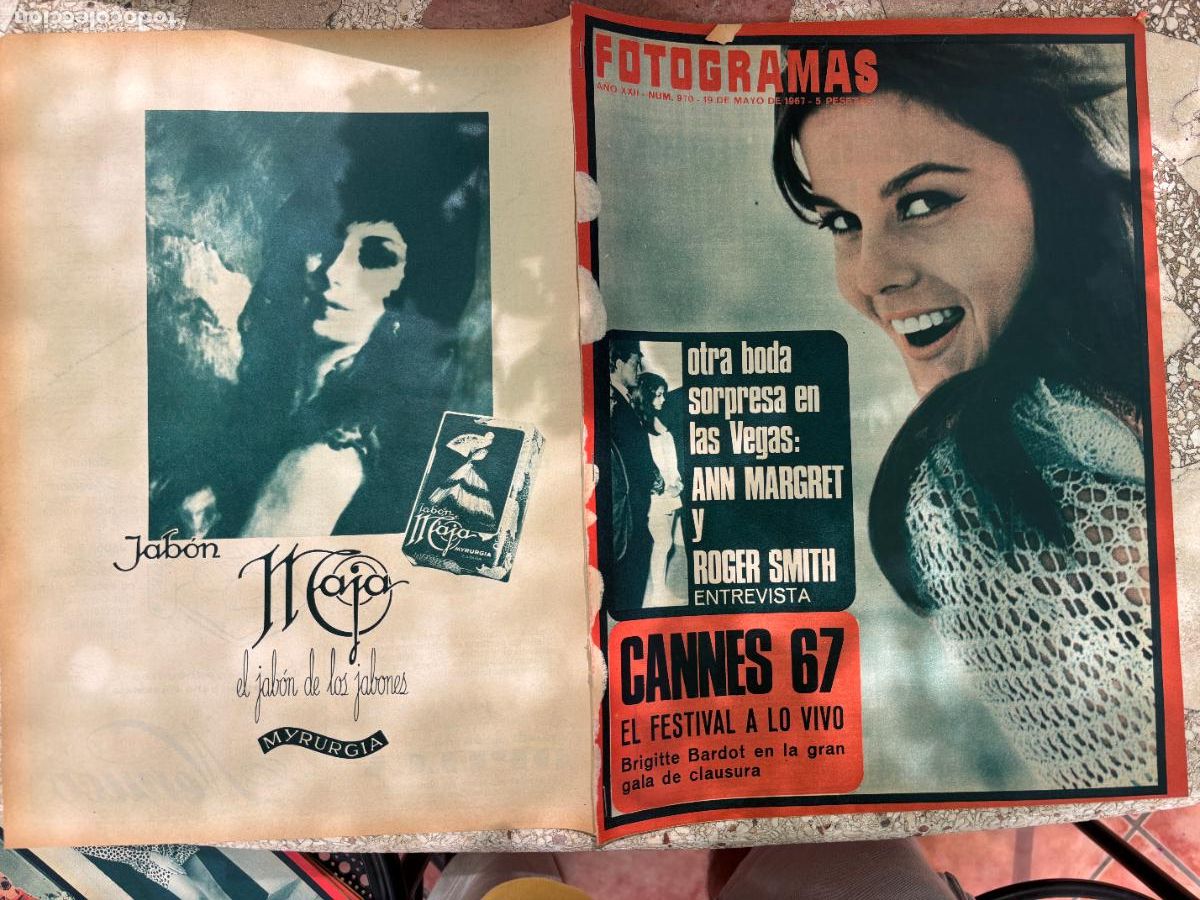 Cine: FOTOGRAMAS N&ordm; 970 A&Ntilde;O 1967. ENTREVISTA ANN MARGET Y ROGER SMITH. BRIGITTE BARDOT.