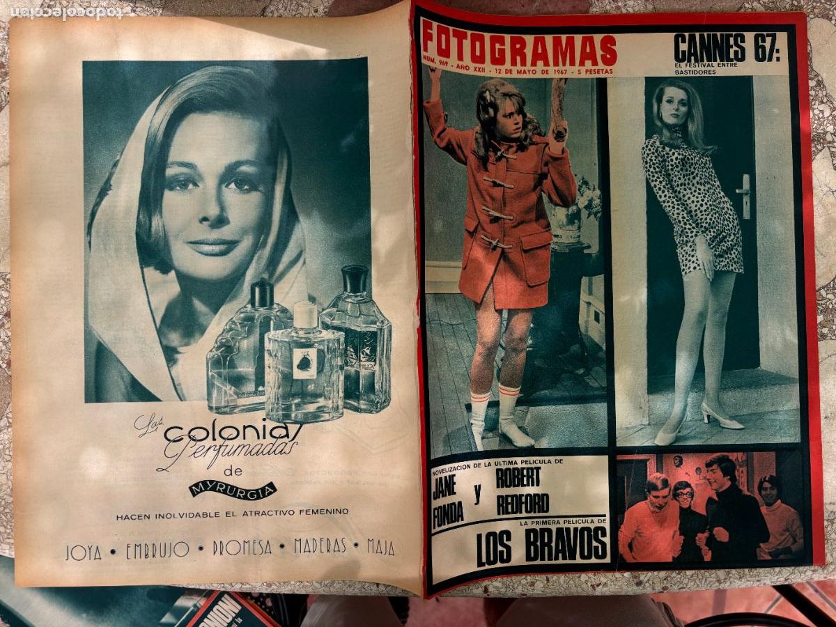Cine: FOTOGRAMAS N&ordm; 969 A&Ntilde;O 1967. JANE FONDA EN PORTADA. LOS BRAVOS. ROBERT REDFORD.