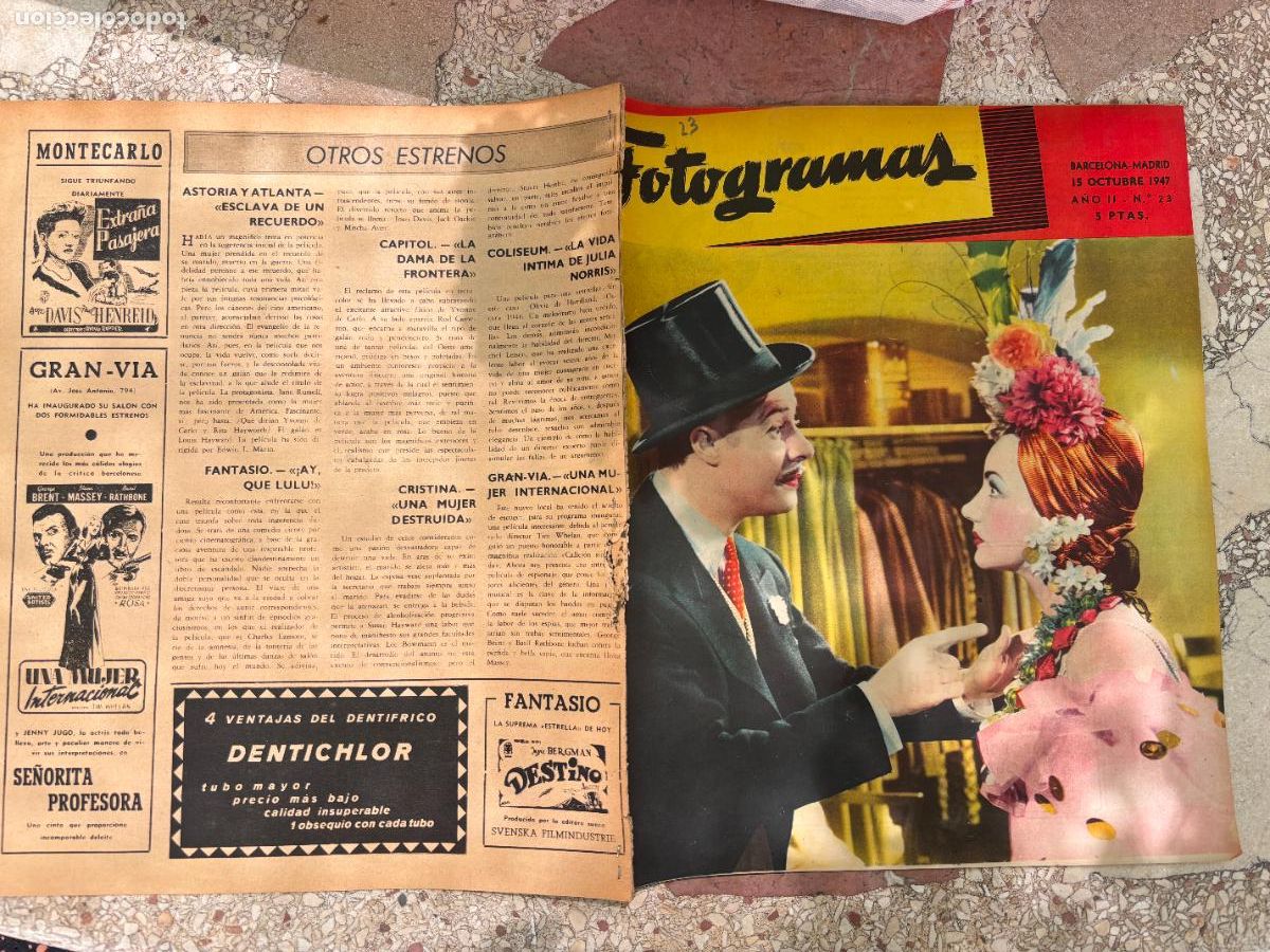 Cine: FOTOGRAMAS N&ordm; 23. JOAN CRAWFORD. ALLAN LADD. ROBERT PRESTON. DONALD HOWARD. AMPARITO RIVELLES.