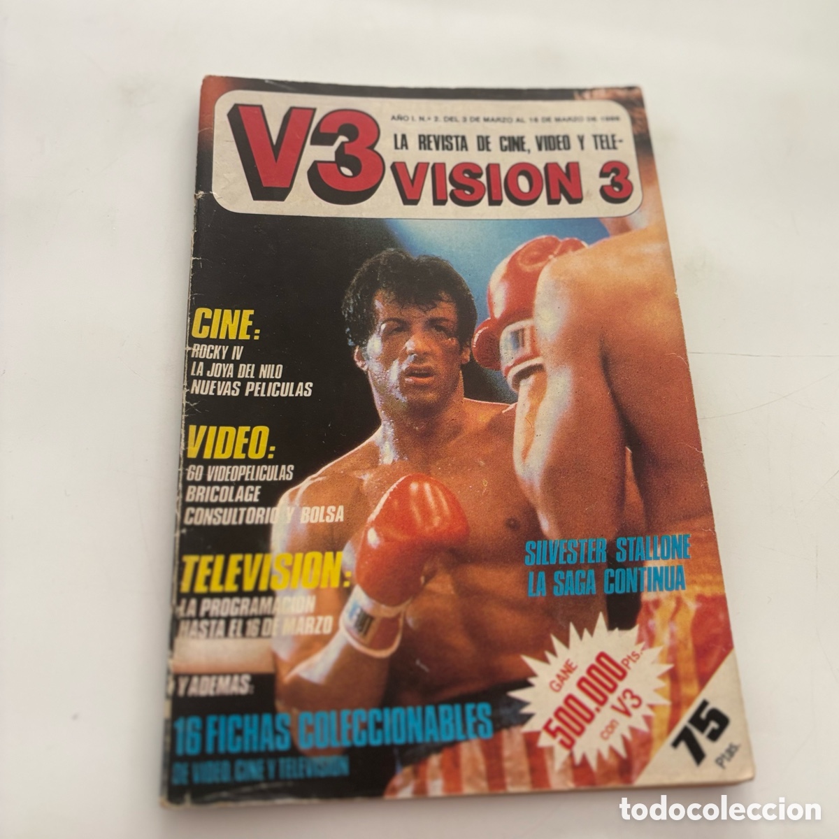 Kino: revista de cine video y tele vision 3 v3 n&ordm; 2 1986 rocky iv la joya del nilo