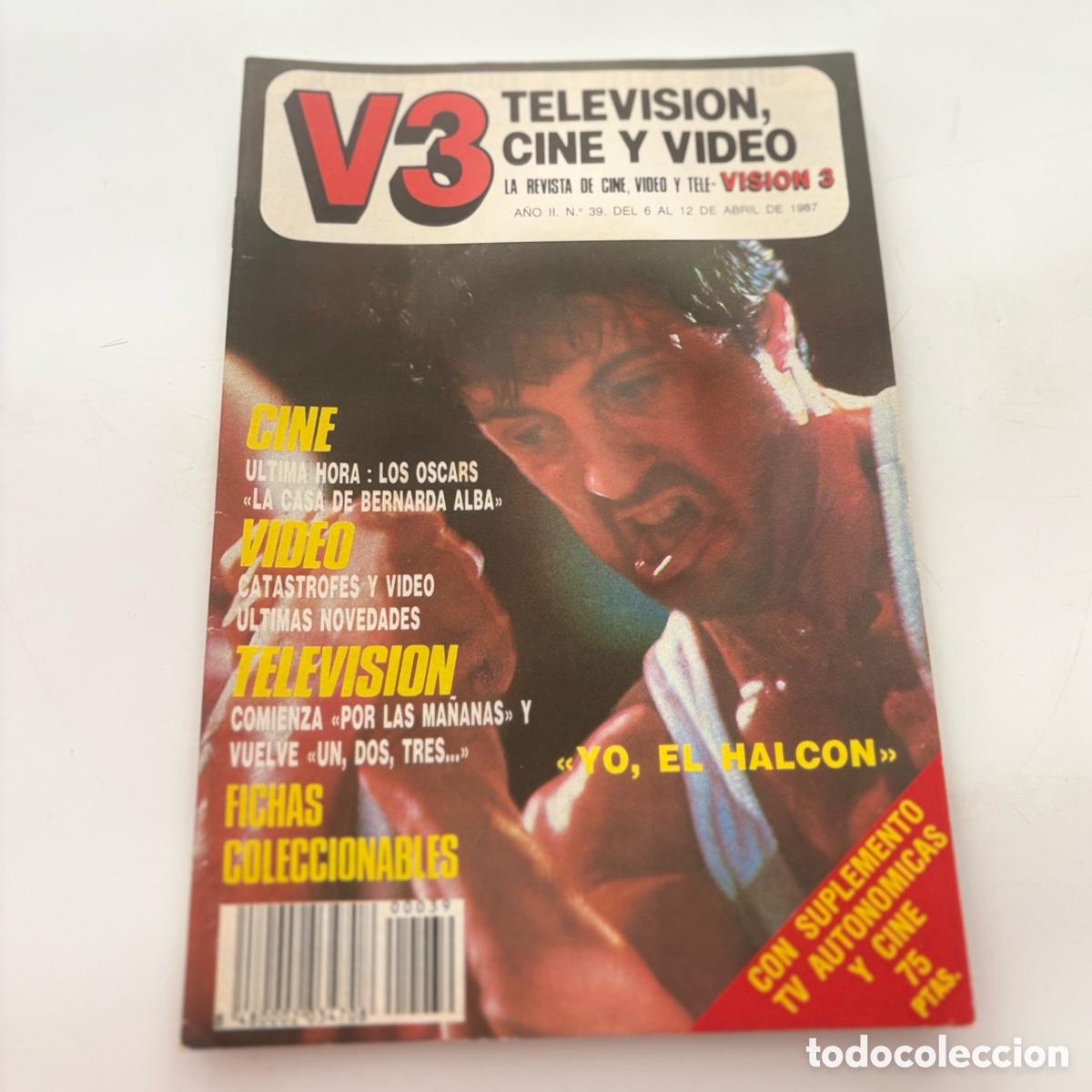Kino: revista de cine video y tele vision 3 v3 n&ordm; 39 de 1987 yo el halcon