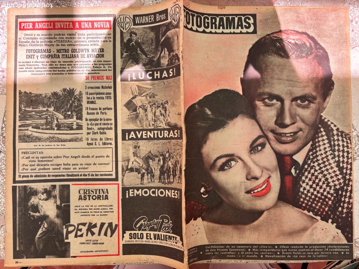 Cine: FOTOGRAMAS N&ordm; 173. CONSTANCE SMITH Y RICHARD WIDMARK EN PORTADA. VICENTE CASANOVA. GRACIE FIELDS.