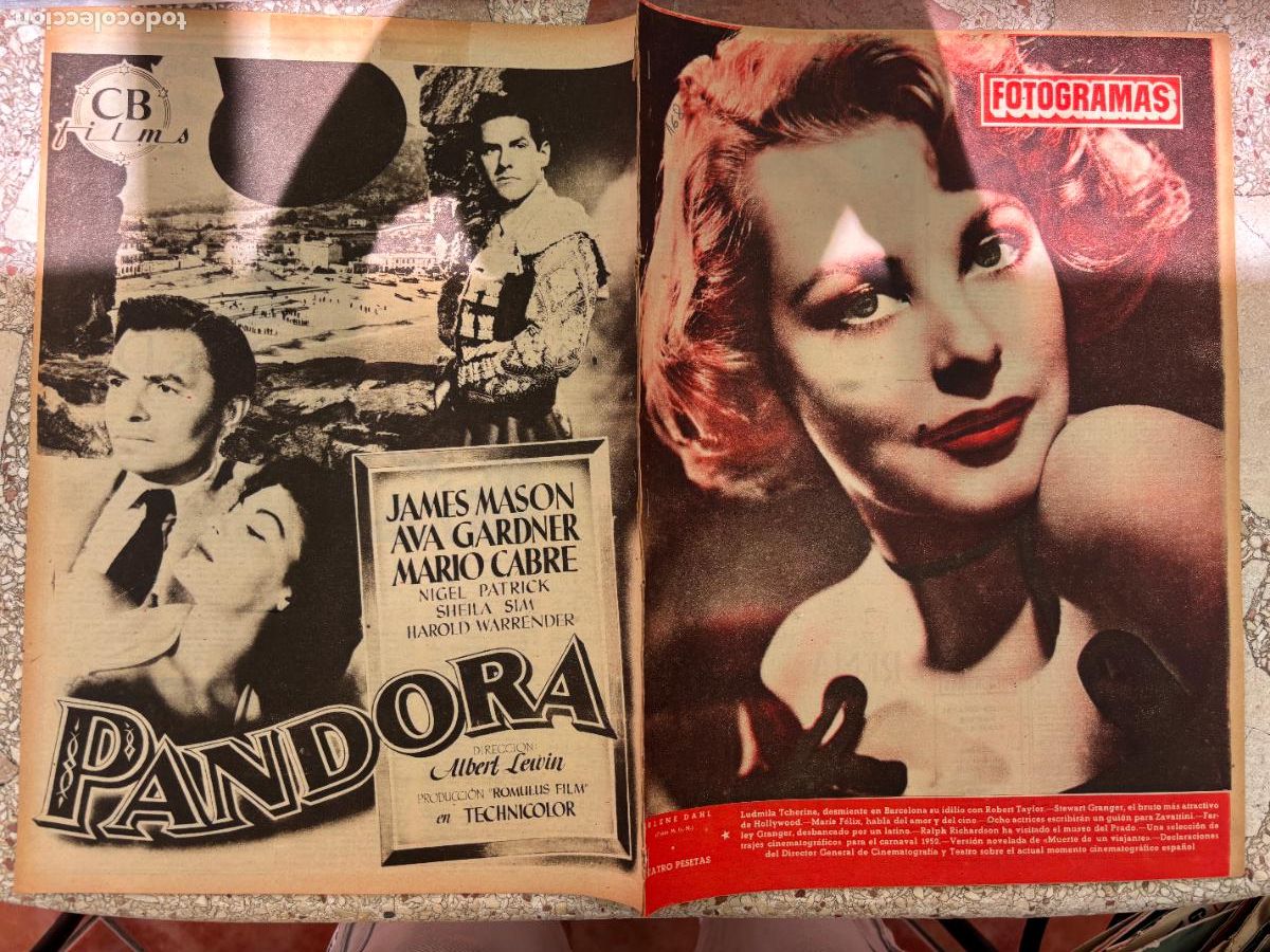 Cine: FOTOGRAMAS N&ordm; 168. ARLENE DAHL EN PORTADA. LUDMILA TCHERINA. ROBERT TAYLOR. STEWART GRANGER.