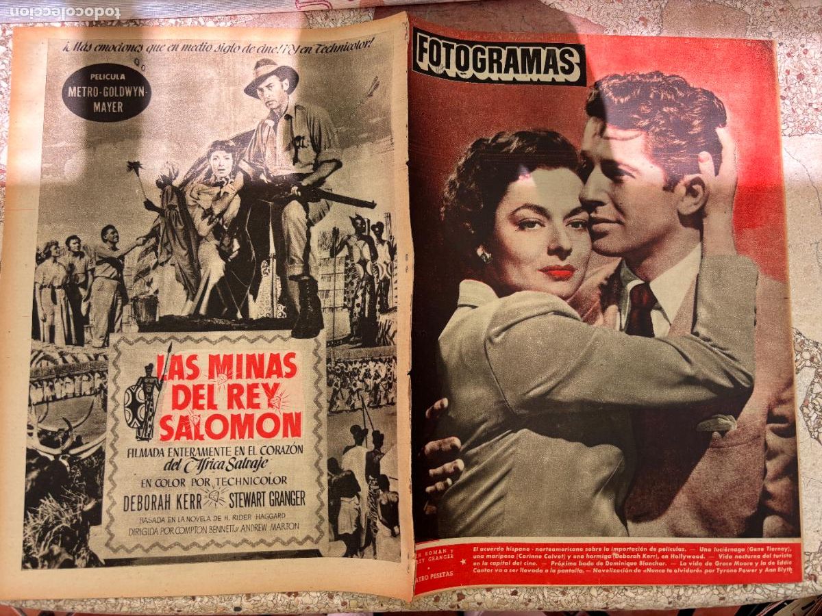 Cine: FOTOGRAMAS N&ordm; 167. RUTH ROMAN Y FARLEY GRANGER EN PORTADA. CORINNE CALVET. DEBORAH KERR.