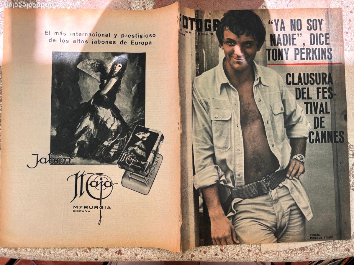 Cine: FOTOGRAMAS N&ordm; 919 A&Ntilde;O 1966. TERENCE STAMP EN PORTADA. TONY PERKINS. VANESSA REDGRAVE.