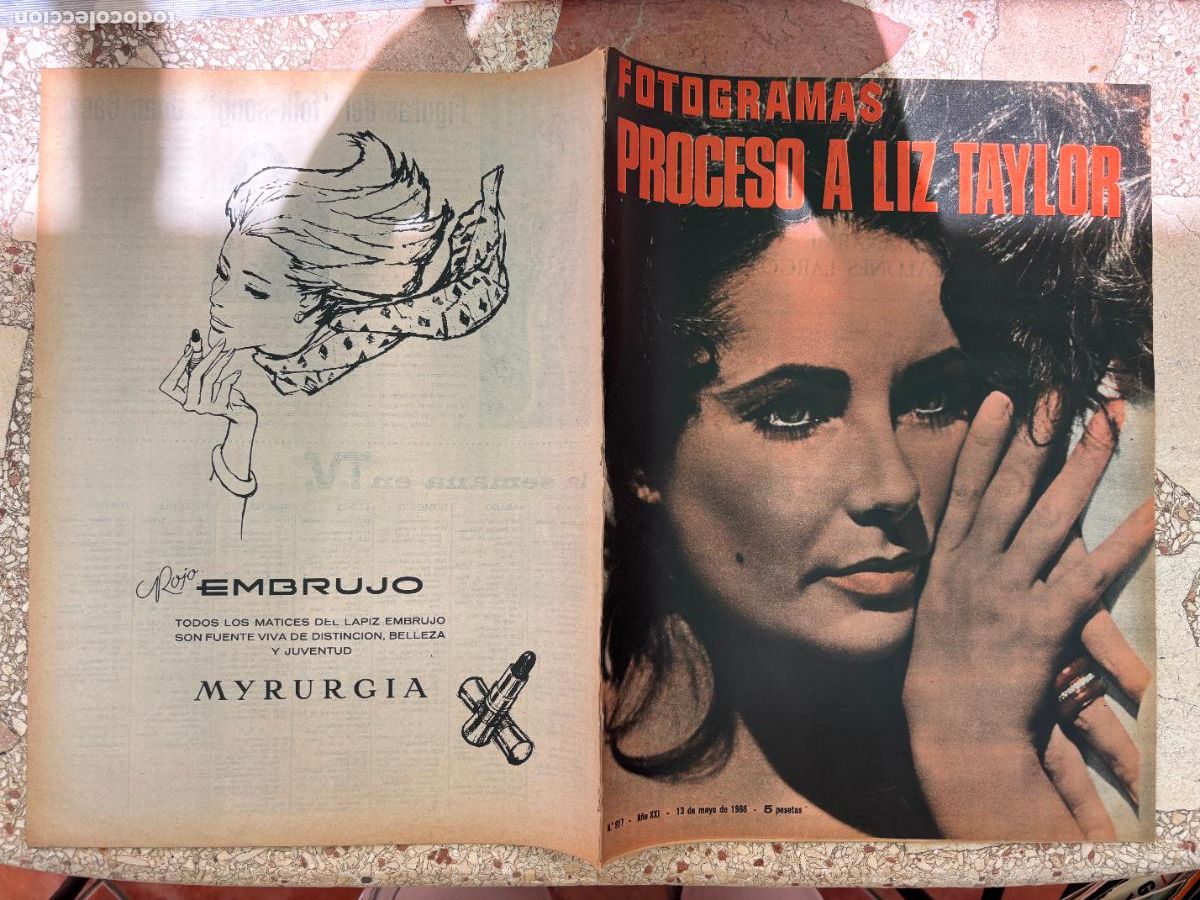 Cine: FOTOGRAMAS N&ordm; 917 A&Ntilde;O 1966. ESPECIAL PROCESO A LIZ TAYLOR. MICHAEL CHAPLIN. VIRNA LISI.