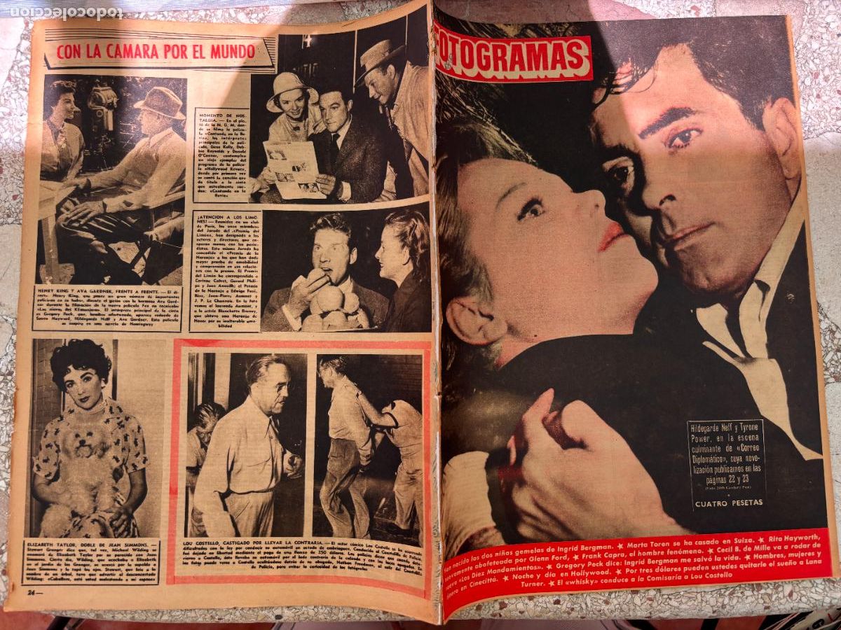 Cine: FOTOGRAMAS N&ordm; 188. HILDEGARDE NEFF Y TYRONE POWER EN PORTADA. MARTA TOREN. FRANK CAPRA.