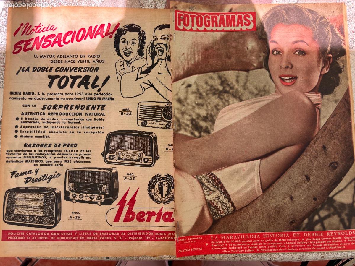 Cine: FOTOGRAMAS N&ordm; 180. DEBBIE REYNOLDS EN PORTADA. GEORGE GU&Eacute;TARY. ALIDA VALLI. GEORGE BALANCHINE.