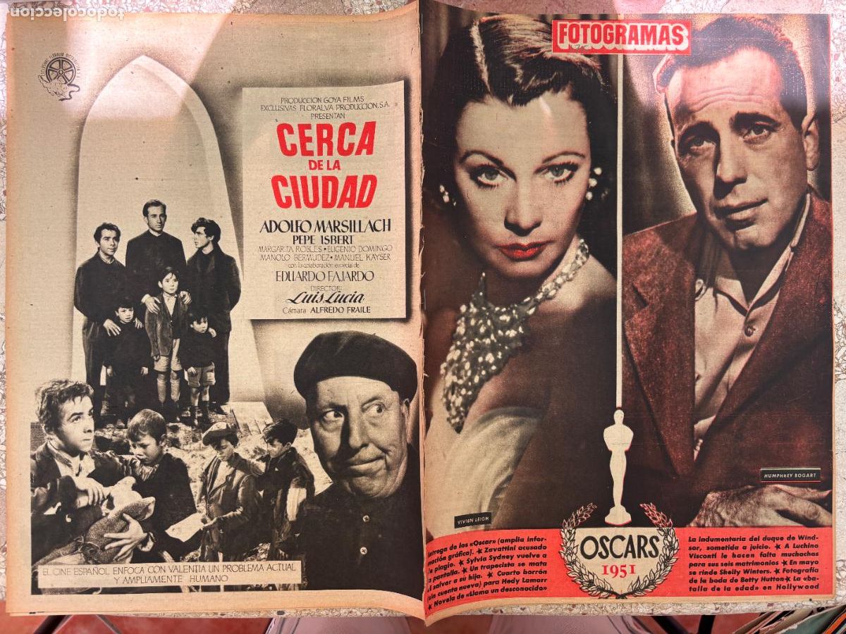 Cine: FOTOGRAMAS N&ordm; 176. VIVIEN LEIGH Y HUMPHREY BOGART EN PORTADA. SYLVIA SYDNEY. HEDY LAMARR.