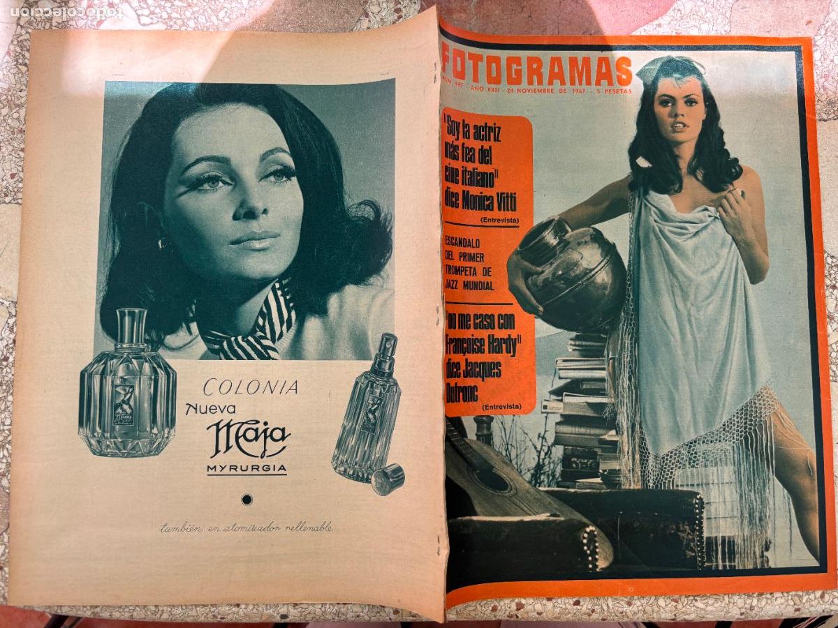 Cine: FOTOGRAMAS N&ordm; 997 a&ntilde;o 1967. CARLA MARLIER EN PORTADA. ENTREVISTA MONICA VITTI. JACQUES DUTRONC.