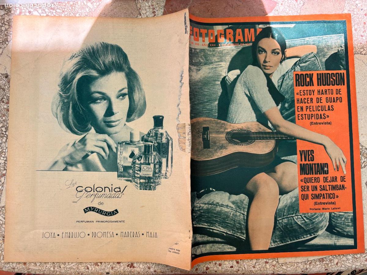 Cine: FOTOGRAMAS N&ordm; 999 a&ntilde;o 1967. ENTREVISTA ROCK HUDSON. MARIE LAFORET EN PORTADA. YVES MONTAND.