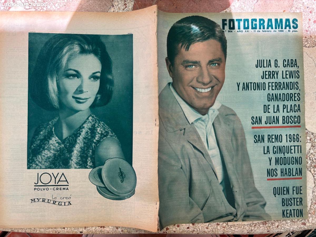 Cine: FOTOGRAMAS N&ordm; 904 a&ntilde;o 1966. BUSTER KEATON. JERRY LEWIS. DARRYL ZANUCK. HAYLEY MILLS.