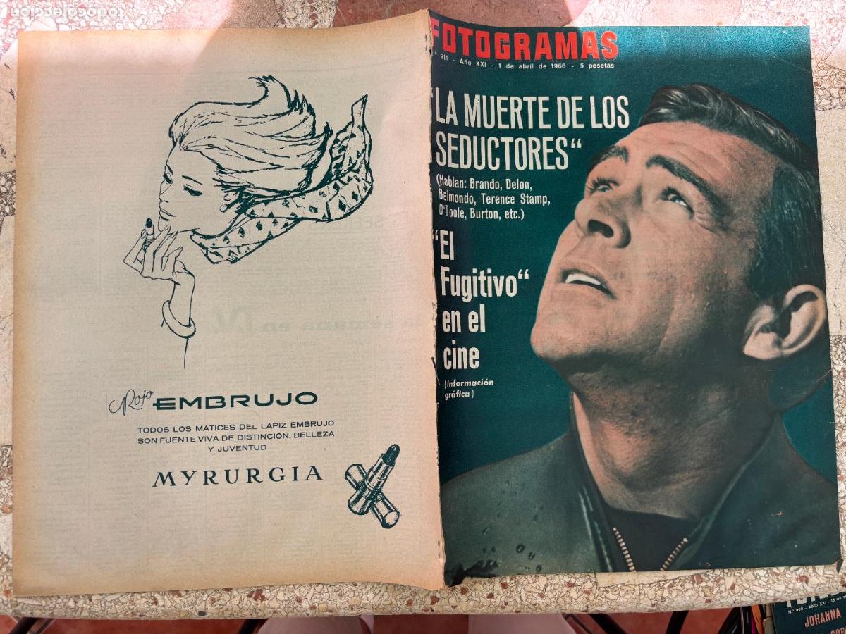 Cine: FOTOGRAMAS N&ordm; 911 a&ntilde;o 1966. SEAN CONNERY EN PORTADA. JULIE CHRISTIE. DIRK BOGARDE.