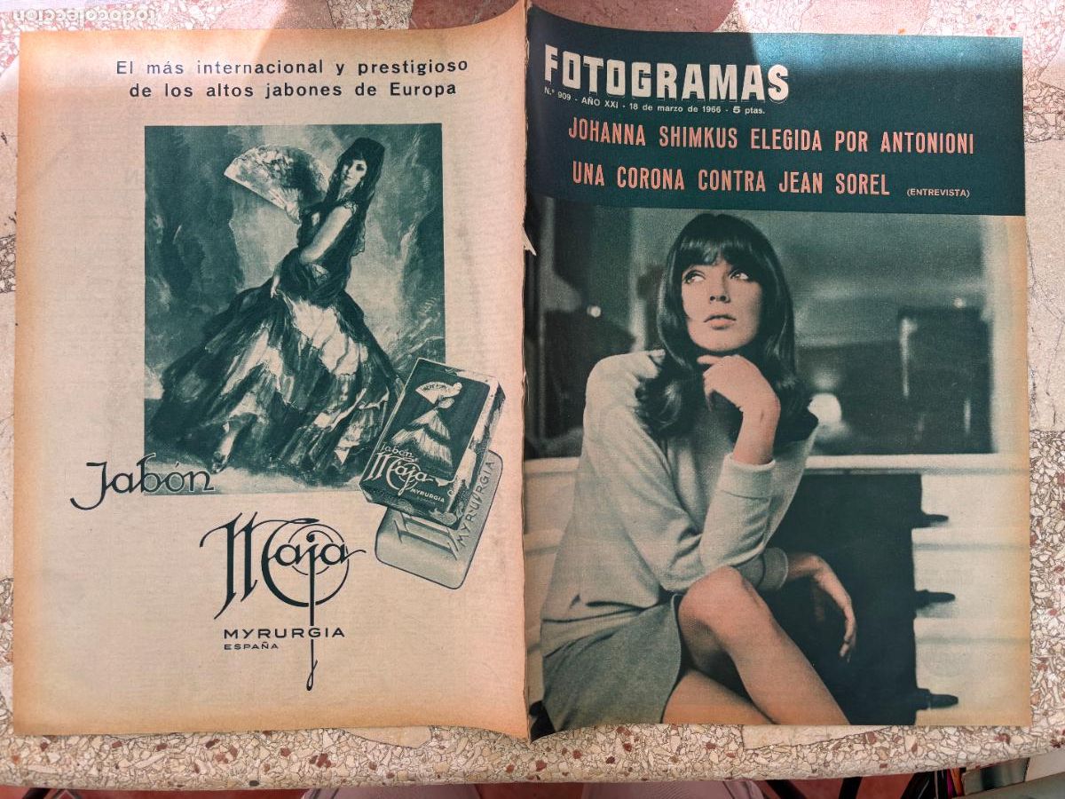 Cine: FOTOGRAMAS N&ordm; 909 a&ntilde;o 1966. JOHANNA SHIMKUS EN PORTADA. ANNE BAXTER. RED SKELTON.