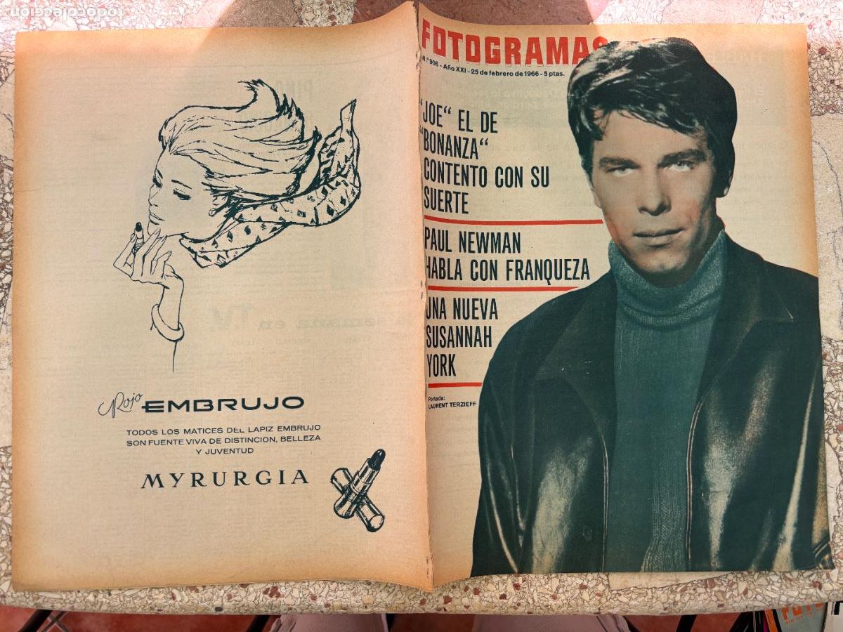 Cine: FOTOGRAMAS N&ordm; 906 a&ntilde;o 1966. LAURENT TERZIEFF EN PORTADA. PAUL NEWMAN. SUSANNAH YORK.