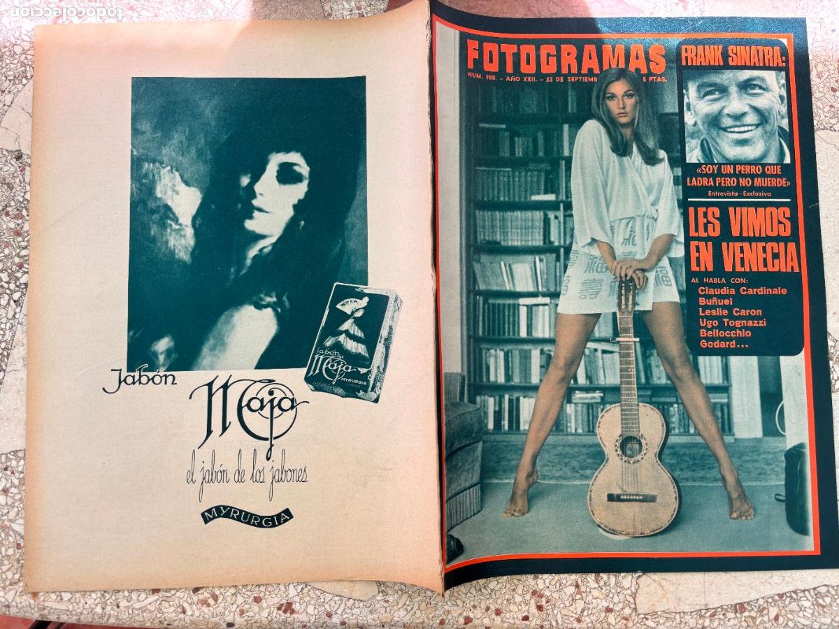 Cine: FOTOGRAMAS N&ordm; 988 a&ntilde;o 1967. FRANK SINATRA. CLAUDIA CARDINALE. LESLIE CARON. UGO TOGNAZZI.