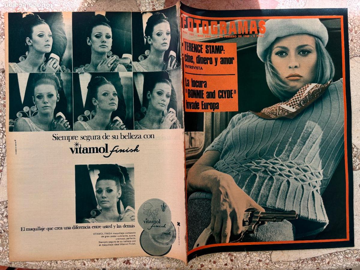 Cine: FOTOGRAMAS N&ordm; 1009 a&ntilde;o 1968. FAYE DUNAWAY EN PORTADA. TERENCE STAMP. DON CAMILO.