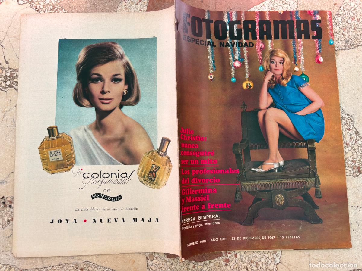 Cine: FOTOGRAMAS N&ordm; 1001 a&ntilde;o 1967. TERESA GIMPERA EN PORTADA. JULIE CHRISTIE. GILLERMINA.