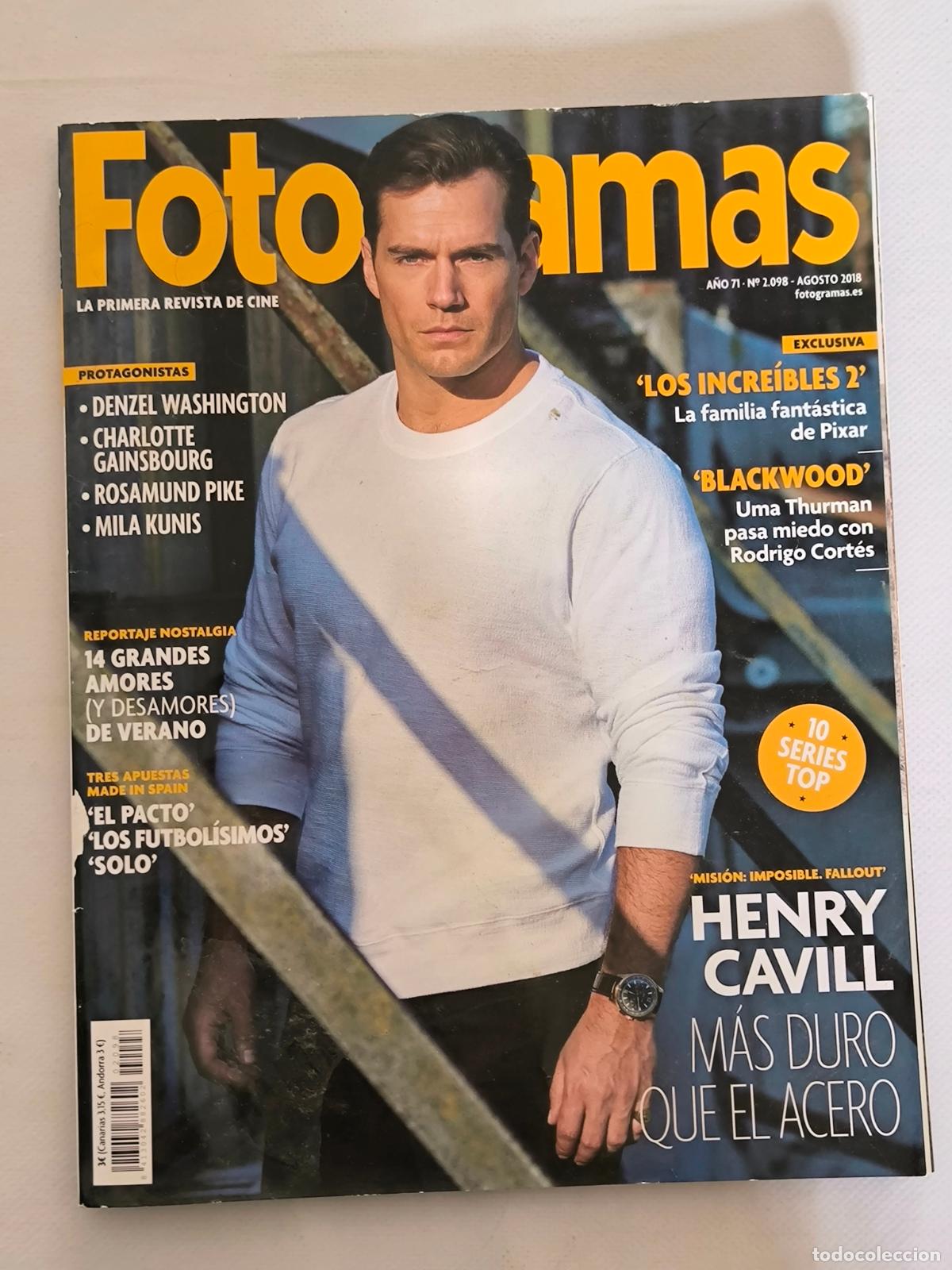 Cine: FOTOGRAMAS N&ordm; 2098 - A&Ntilde;O 71 - AGOSTO 2018 - HENRY CAVILL (L)