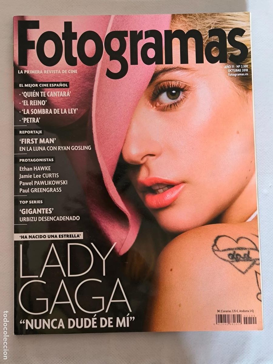 Cine: FOTOGRAMAS N&ordm; 2100 - A&Ntilde;O 71 - OCTUBRE 2018 - LADY GAGA (L)
