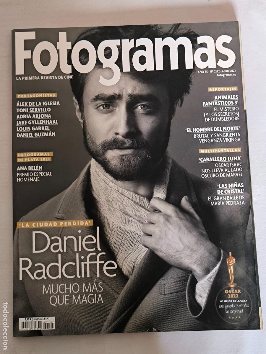 Cinema: FOTOGRAMAS N&ordm; 2142 - A&Ntilde;O 75 - ABRIL 2022 - DANIEL RADCLIFFE (B1)