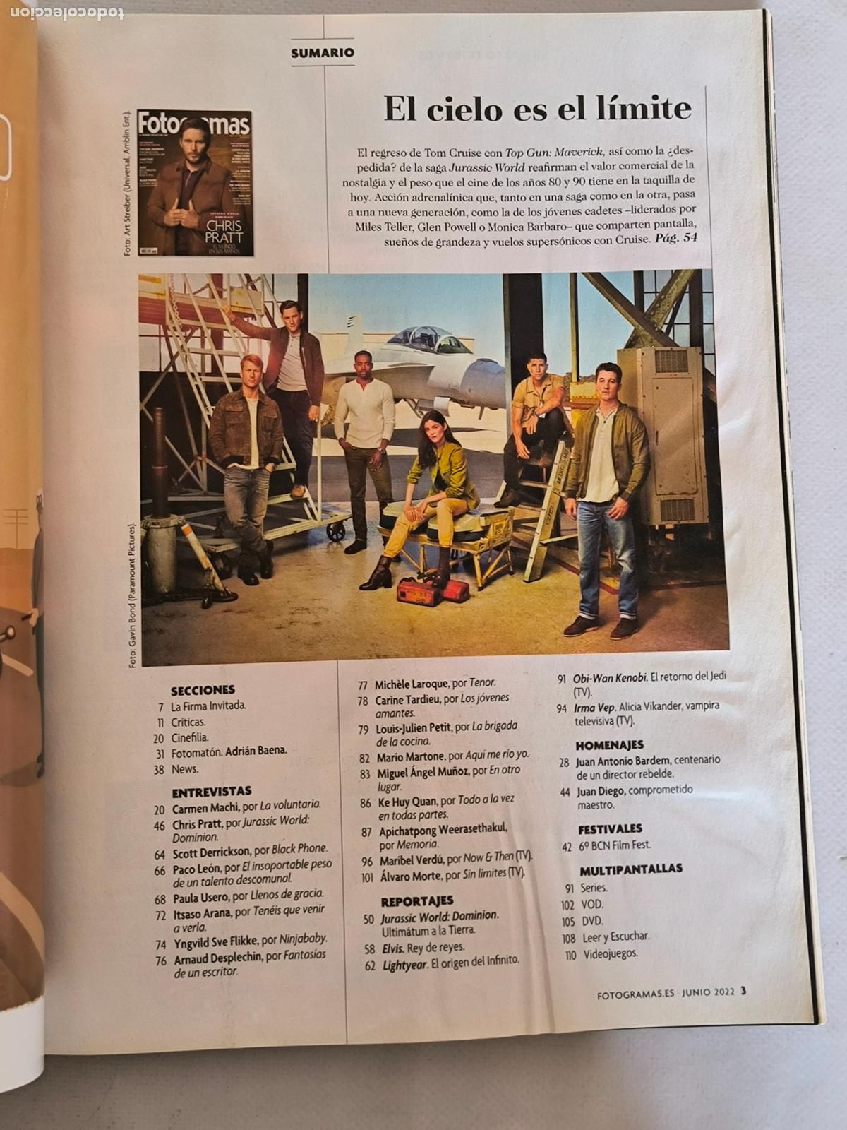 Cine: FOTOGRAMAS N&ordm; 2144 - A&Ntilde;O 75 - JUNIO 2022 - CHRIS PRATT (B1) - Foto 2