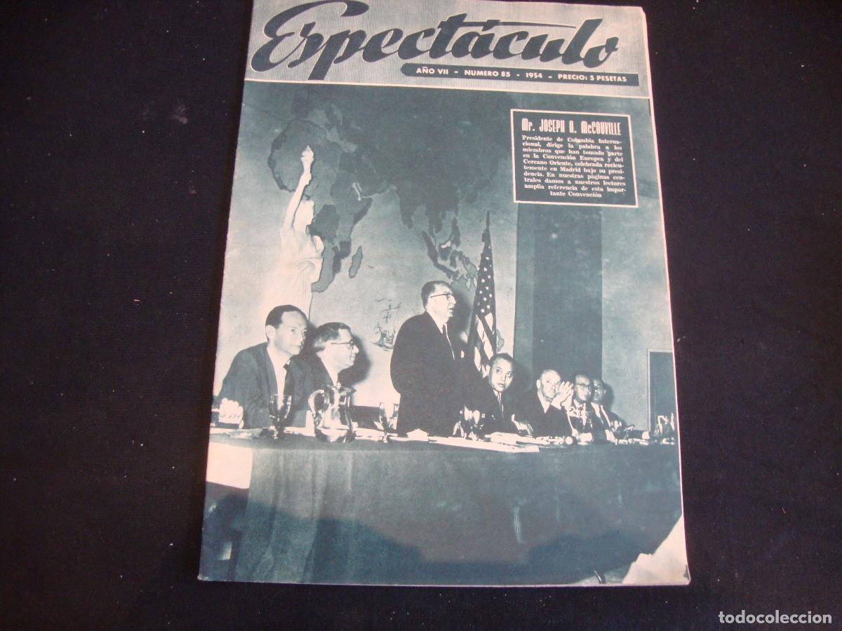 Cine: REVISTA ESPECTACULO N&ordm; 85 MR JOSEPH A. McCOUVULLE
