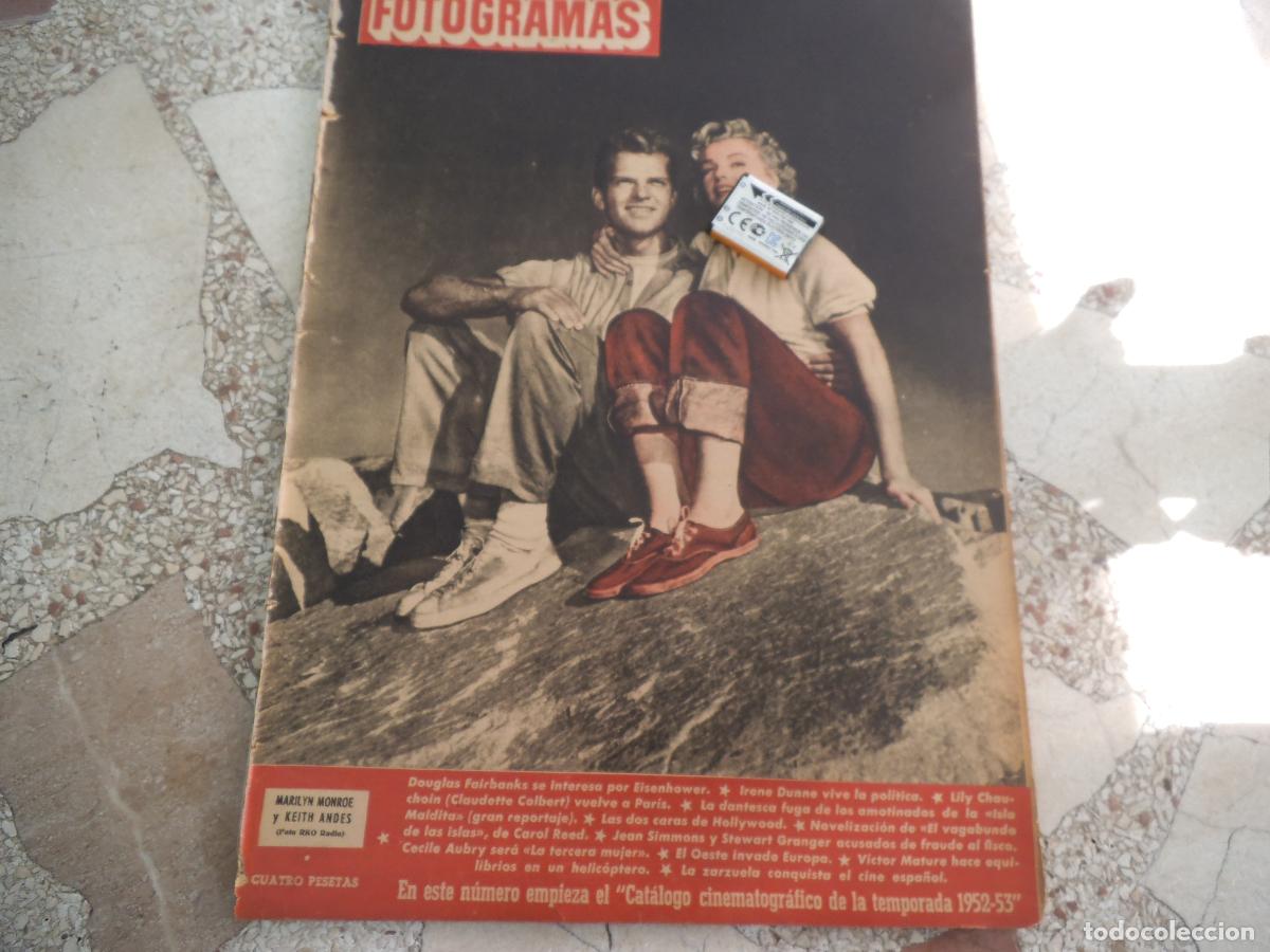 Cine: fotogramas n&ordm; 191, 1952, portada marilyn