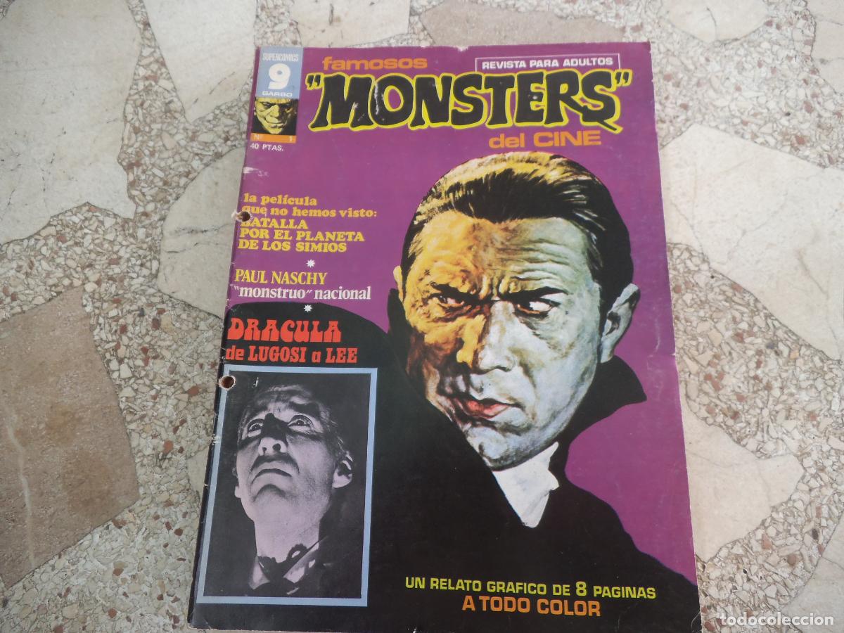 Cine: famosos monsters del cine n&ordm; 1, dracula, paul naschy,