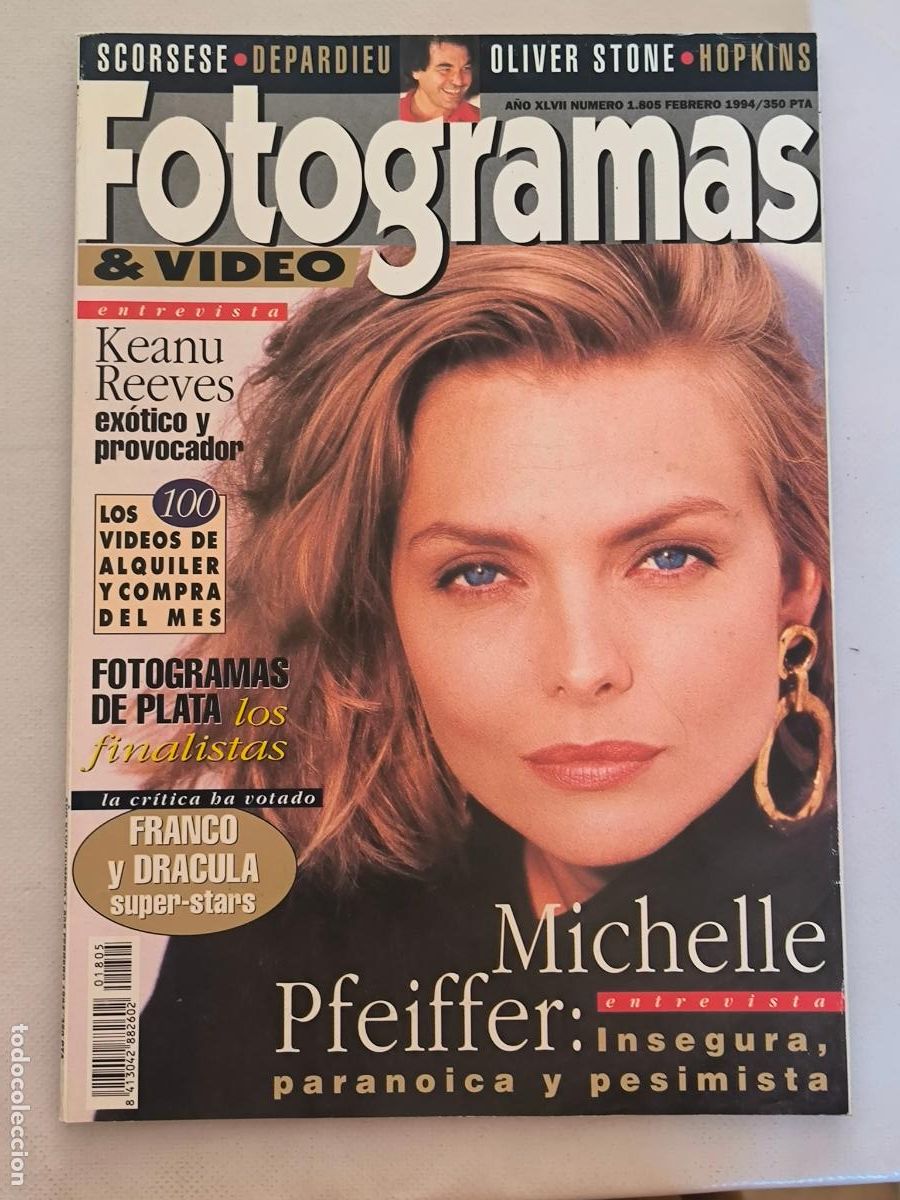 Cine: FOTOGRAMAS N&ordm; 1805 - A&Ntilde;O XLVII - FEBRERO 1994 - MICHELLE PFEIFFER (8U)