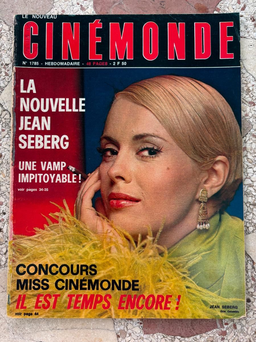Cin&eacute;ma: CIN&Eacute;MONDE N&ordm; 1785. JEAN SEBERG EN PORTADA. GILLES PAYANT. POSTER DE LIZ TAYLOR Y MIA FARROW