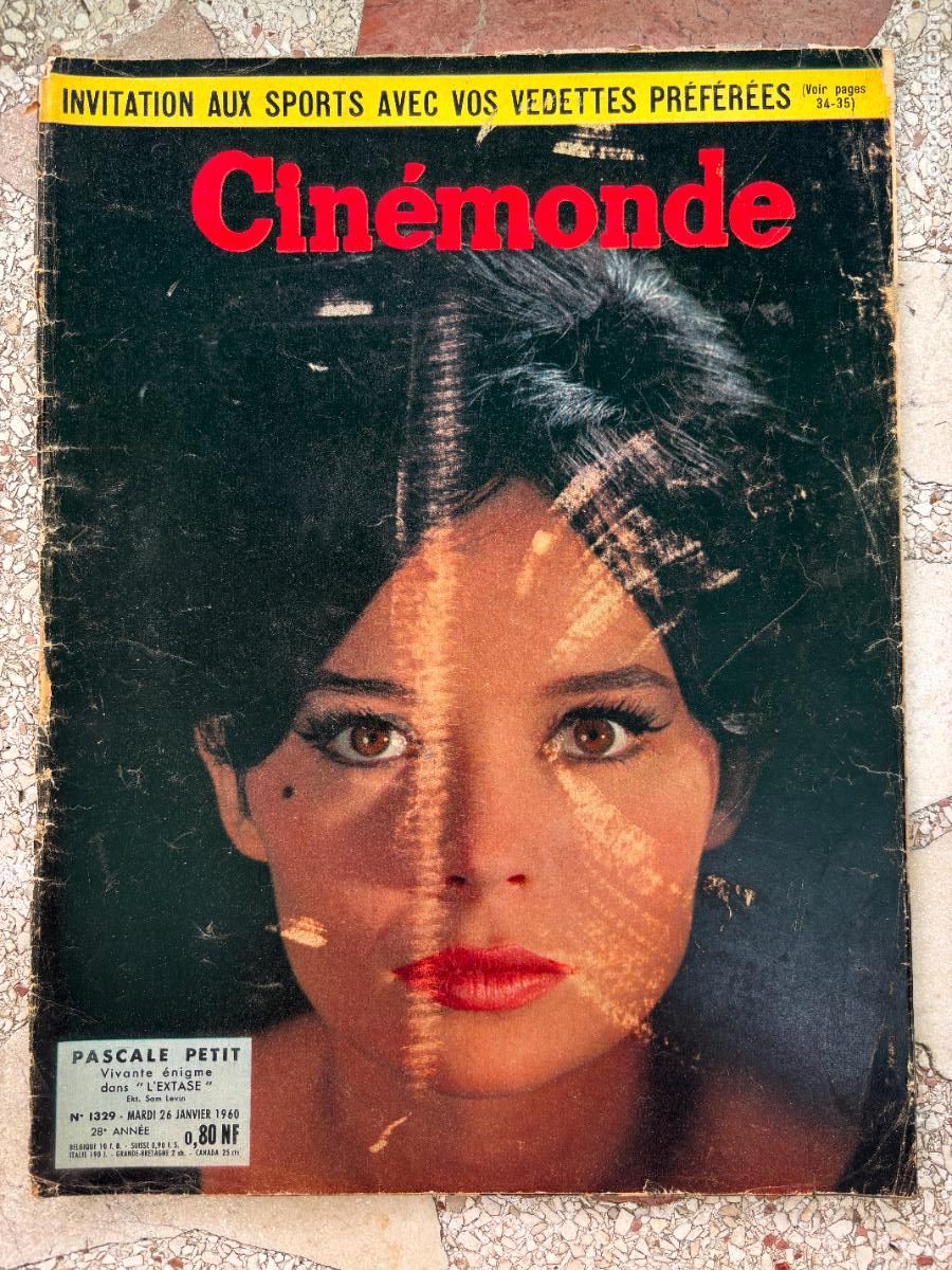 Cine: CIN&Eacute;MONDE N&ordm; 1329 A&Ntilde;O 1960. PASCALE PETIT EN PORTADA. AUDREY HEPBURN. GARY COOPER. CHARLTON HESTON.