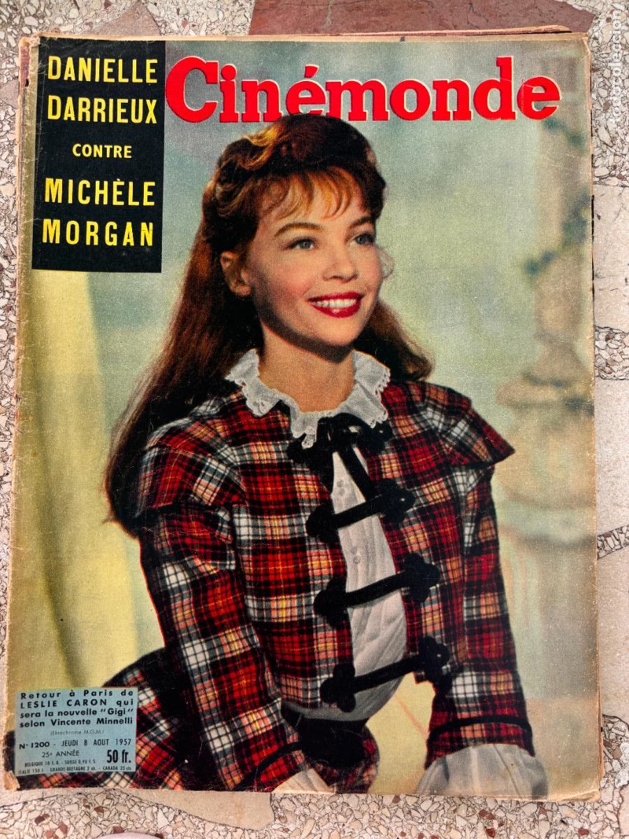 Cine: CIN&Eacute;MONDE N&ordm; 1200 a&ntilde;o 1957. LESLIE CARON EN PORTADA. DANIELLE DARRIEUX. MICHELE MORGAN.