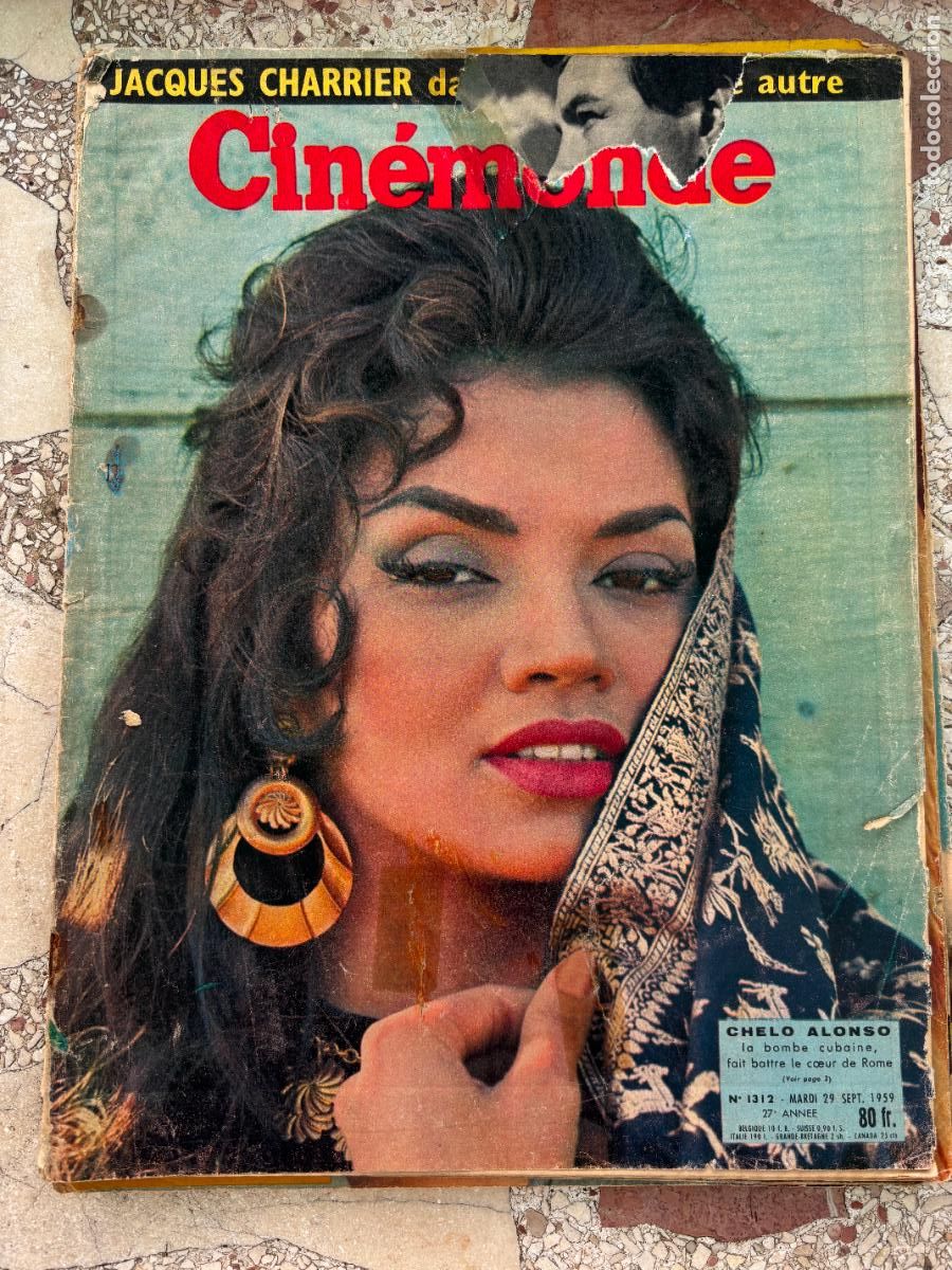 Cine: CIN&Eacute;MONDE N&ordm; 1312 A&Ntilde;O 1959. CHELO ALONSO EN PORTADA. JEANNE VALERIE. LANA TURNER.
