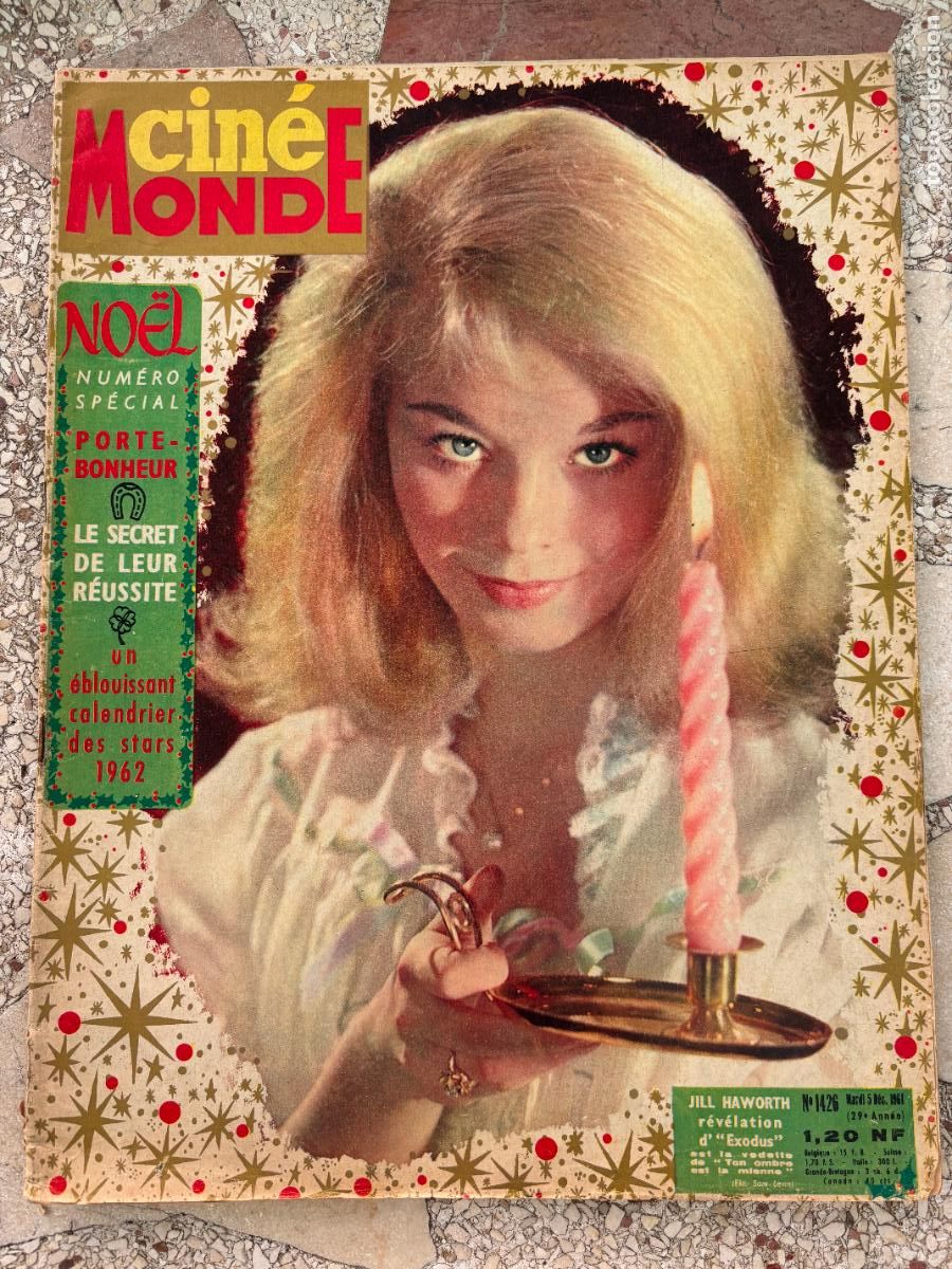 Cine: CIN&Eacute;MONDE N&ordm; 1426 A&Ntilde;O 1961. JILL HAWORTH EN PORTADA. BURT LANCASTER. GERARD BLAIN.