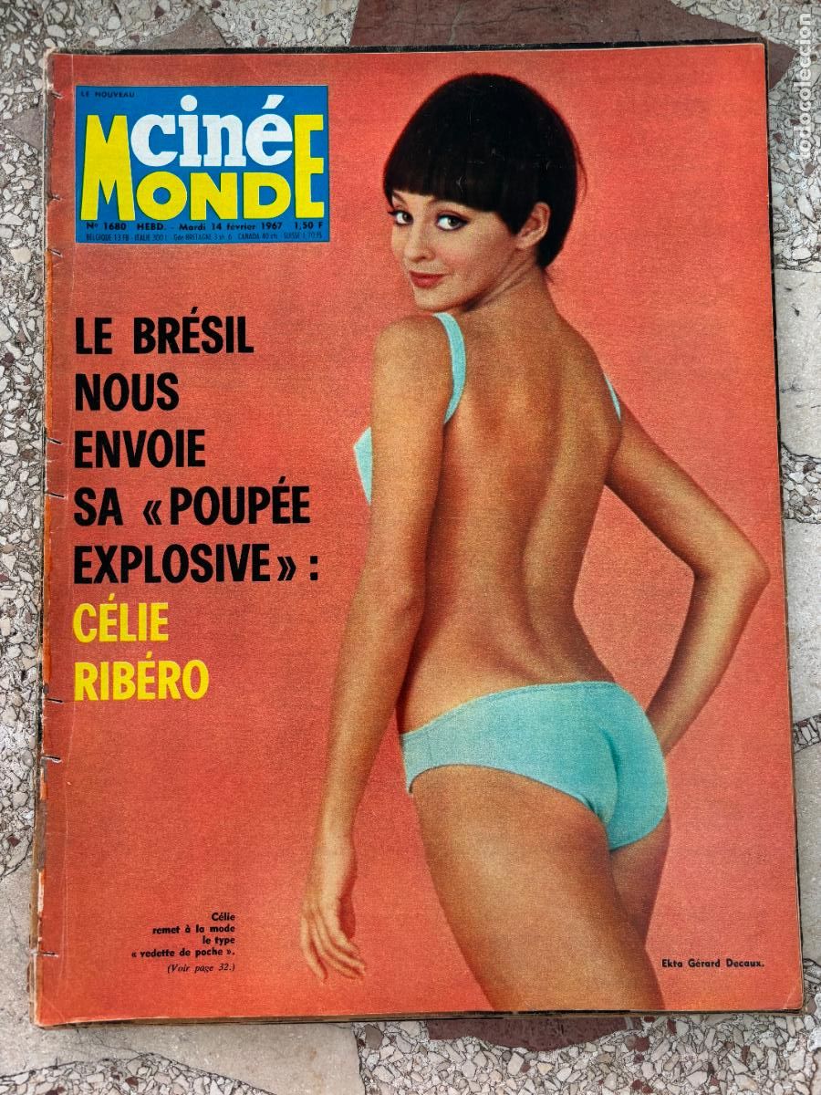 Cine: CIN&Eacute;MONDE N&ordm; 1680 A&Ntilde;O 1967. EKTA GERARD DECAUX EN PORTADA. CELIE RIBERO. JANE WATSON.